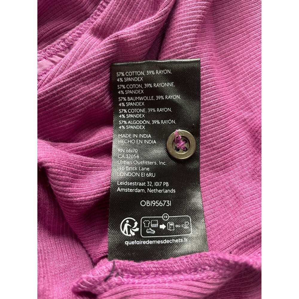 Pilcro Button Front Ribbed Cami Tank Top - Picture 5 of 9